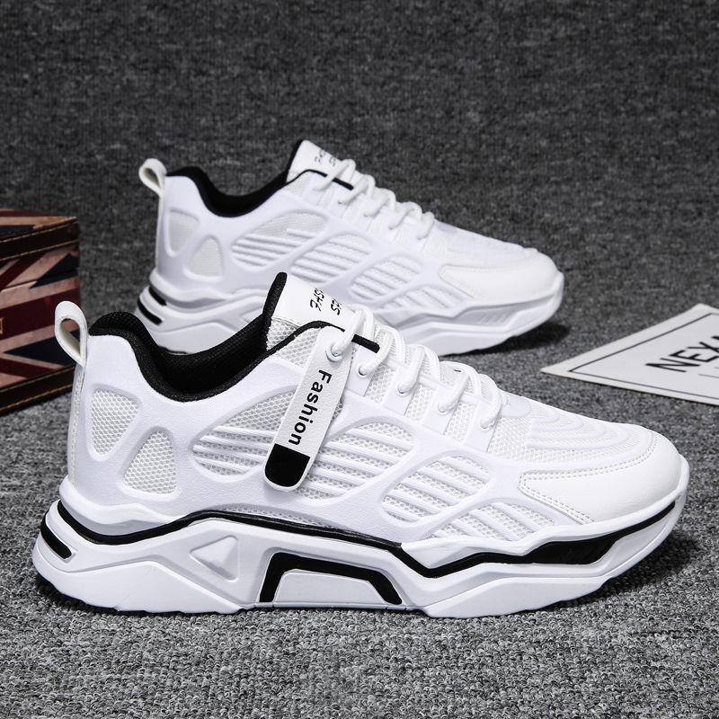 Men's Trendy Fashion Sneakers Waterproof and Odor-resistant Student Daddy Shoes Korean Casual Running Shoes
