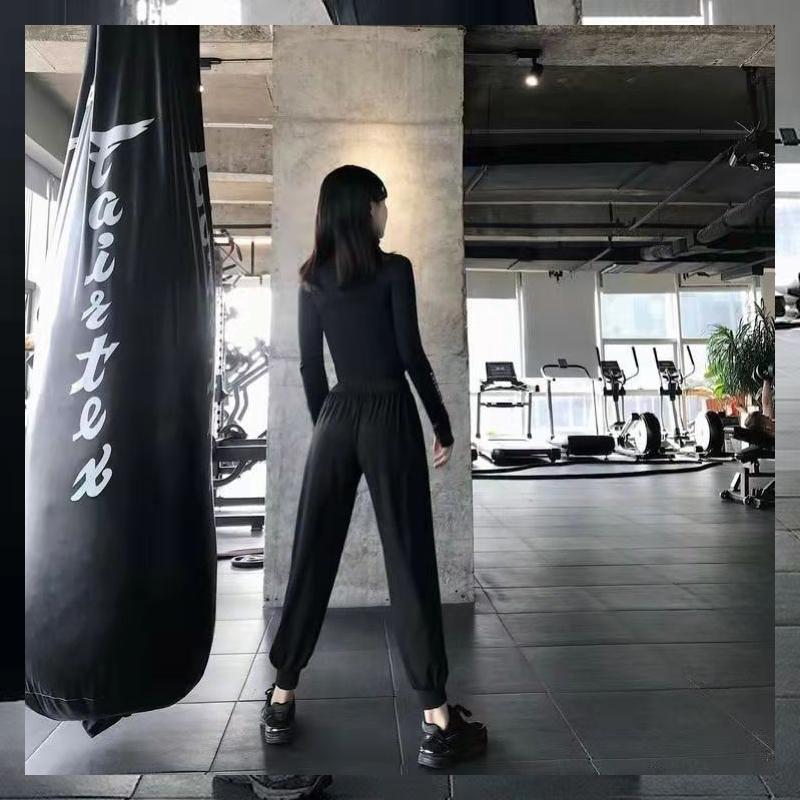 Sports Pants Women's Loose Trousers Leggings Running Fitness Pants Black Quick-drying High-waist Casual Yoga Dance Pants Jogging Trousers