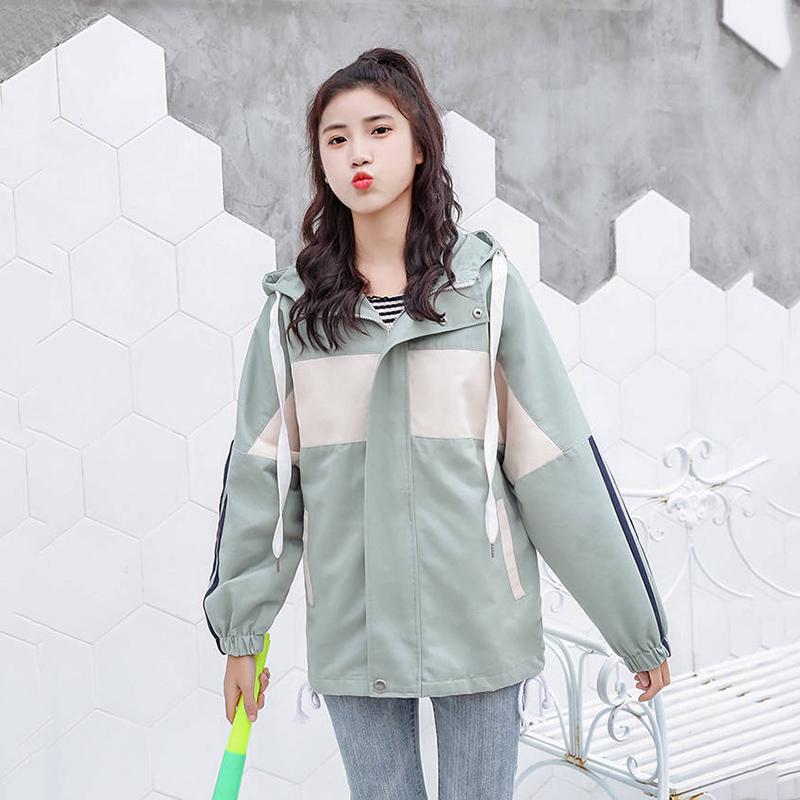 Jackets Coats Autumn Fashion Hooded Windbreaker Jacket Pockets Casual Long Sleeves Coats Outwear