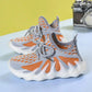 2021 Spring and Autumn Girls' Casual Student Sneakers Korean Version of Wild Knitted Breathable Net Shoes Boys Sports Shoes