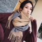 Winter Scarf Women Scarves Fashion Casual Scarfs Cashmere Ladies Shawls and Wraps