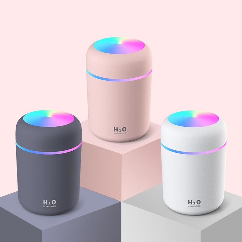 300ml Color Light Air Humidifier USB Portable Electric Sprayer Aroma Diffuser for Home Office Car