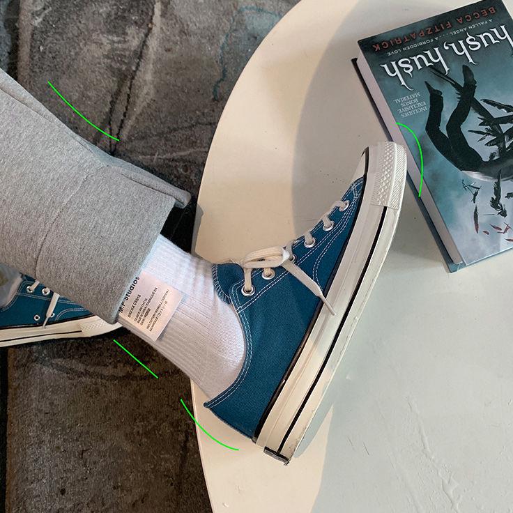 Fashion Men Canvas Shoes Trend Plat Shoes Comfortable Breathable High Quality Thick Bottom Vulcanized Shoes Men