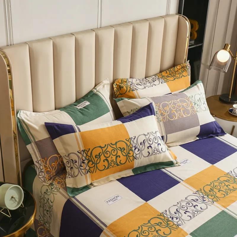 Two-piece Brushed Pure Cotton Thickened Pillowcase Double Pillowcase 48cmx74cm Student Dormitory Pillowcase