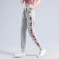Women's Cotton Casual Pants Sports Autumn High Waist Loose All-match Nine-point Pants Trendy Slim Drape