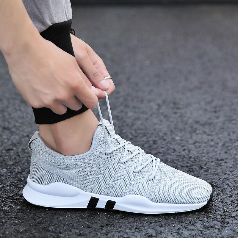 Men Shoes Lace-up Men Casual Shoes Lightweight Breathable Sneakers Men Running Shoes