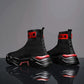 Men's High Top Sneakers Korean Style Trendy All-match Socks Shoes Teen Student Trendy Shoes