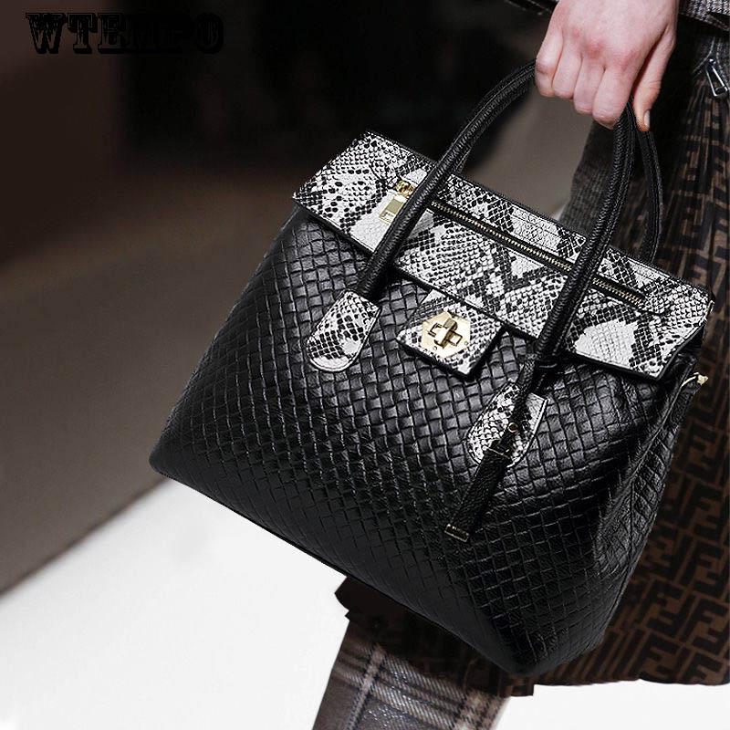 Simple Ladies Bag Casual Messenger Bag Leather Handbag Fashion Temperament Handbag