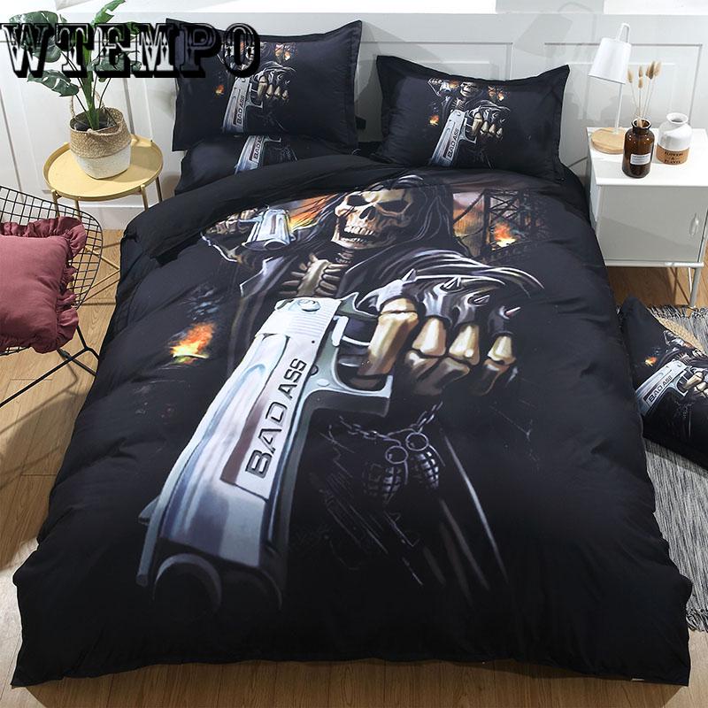 High Quality Bed Set 3d Animal Quilt Cover Bedding Set Article Wolf Four Paper Set
