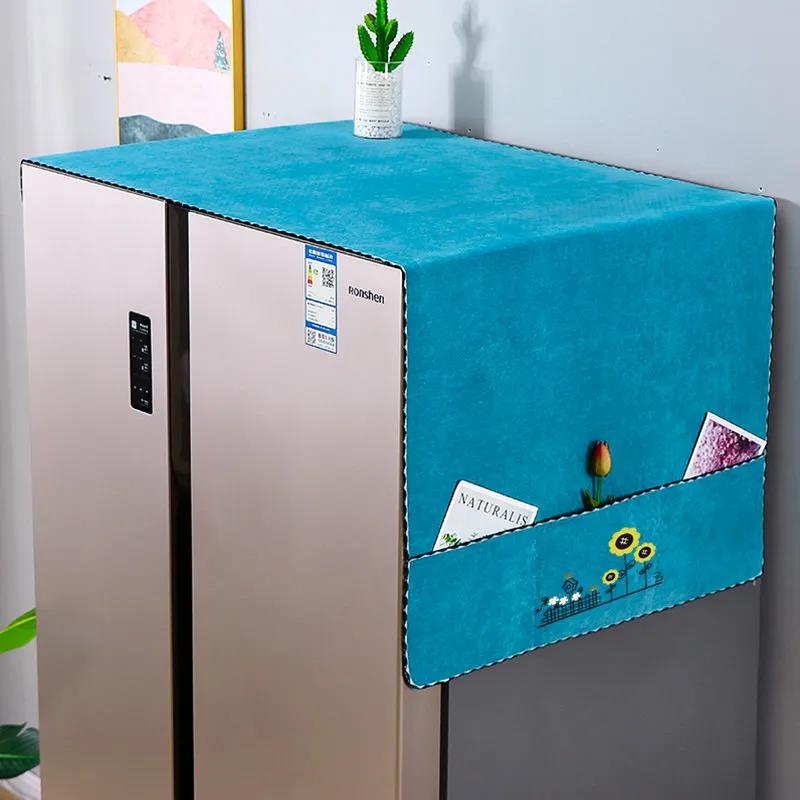 Refrigerator Dust Cloth Cover Non-slip Refrigerator Hanging Bag Storage Washing Machine General