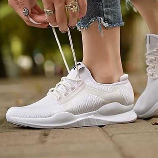 Couple Low Top Training Shoes Mesh Breathable Little White Shoes Casual Comfortable Running Sneakers