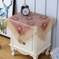 Two-piece Hollow Lace Multi-purpose Cover Cloth Cover Towel Bedside Table Cover Tea Table Cloth Refrigerator Dust Cover