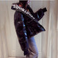 Winter Glossy Down Parka Women's Waterproof Coat Embroidery Jacket Ladys Warm Thick Casual Coat