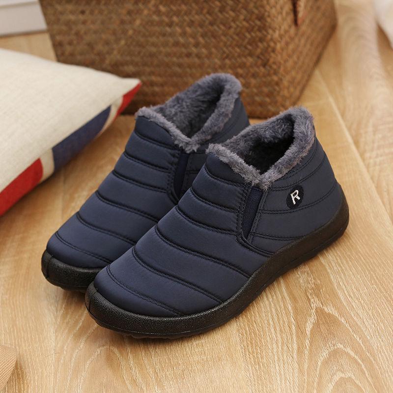 Winter Men's Waterproof Cotton Shoes Old Beijing Cloth Shoes Men's Shoes Plush Warm Casual Shoes