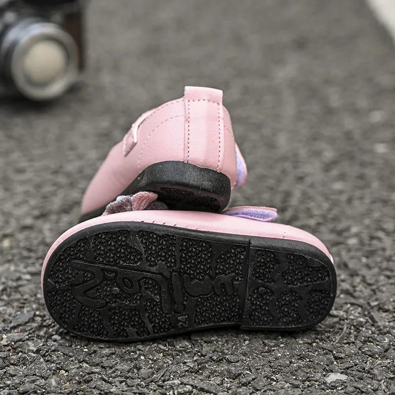Girl's Knitted Flowers Soft Soled Breathable Single Shoes Little Girls' Non Slip Solid Color Light Princess Shoes