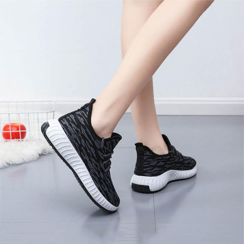 Spring Autumn Women's Casual Sports Shoes Lightweight Non-slip Running Shoes Wear-resistant Flat Shoes Women's Large Size