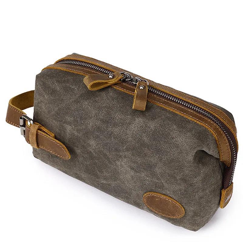 Men's Clutch Bags, Personalized Canvas Bags, Casual Canvas Bags, Handbags, Vintage Washing Men's Bags, Anniversary Gifts, Men's Gifts, Wedding Gifts