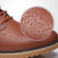 Men's Spring Breathable Leather Shoes Business Casual British Leather Shoes Non-slip Wear-resistant Dad Shoes Driving Shoes