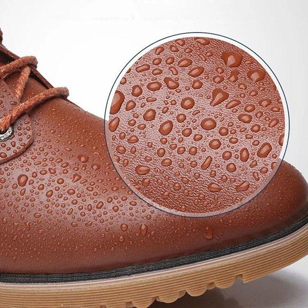 Men's Spring Breathable Leather Shoes Business Casual British Leather Shoes Non-slip Wear-resistant Dad Shoes Driving Shoes