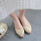 Women's Shoes  Flat Soft Bottom Pointed Egg Roll Shallow Mouth Rivets Casual Flat-heeled Pregnant Mother Korean Low-top Shoes