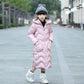 Winter Girls' Cotton-padded Clothes Thick Velvet Pike Clothing Fashion Long Kids Winter Parkas