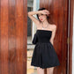 Women  Sexy Top Rompers Spring and Summer Sling Tube Top Casual Vacation Office Home