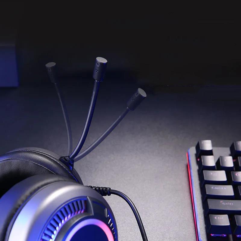 USB Interface Headset with Microphone Computer Gaming Headset Online Learning Headset