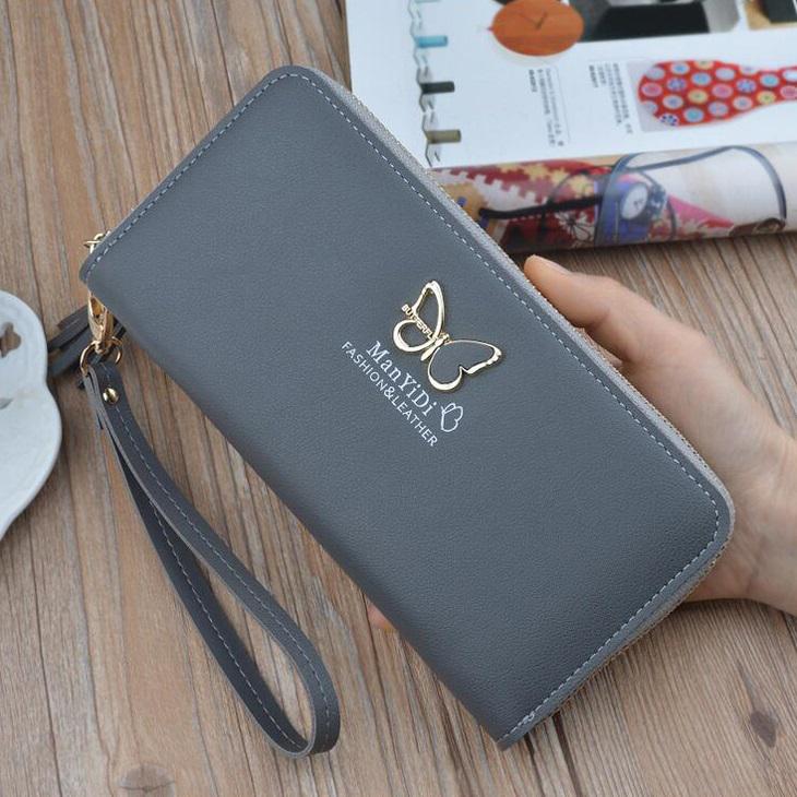 Fashion Lady Purses Wristlet Handbags Women Wallets Long Money Bag Zipper Coin Purse Pocket Cards Ho