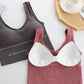 Women's Sports Bra Sling Yoga Vest High-elastic U-shaped Halter Underwear Without Steel Ring Gathering Bra Fitness Bra Wrapped Chest Push Up Bra Top