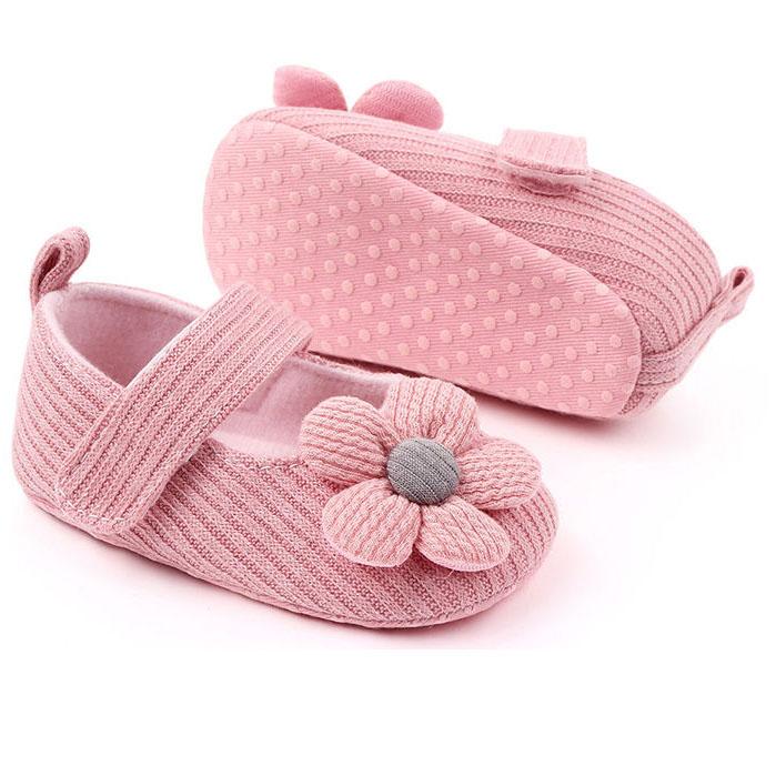 Baby Shoes Spring Cute Baby Girl Anti-Slip Casual Walking Shoes Flower Decoration Sneakers Soft Soled Baby Prewalker