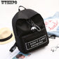 New Backpack Patchwork Backpack Women Canvas Backpack School Women Travel Bag