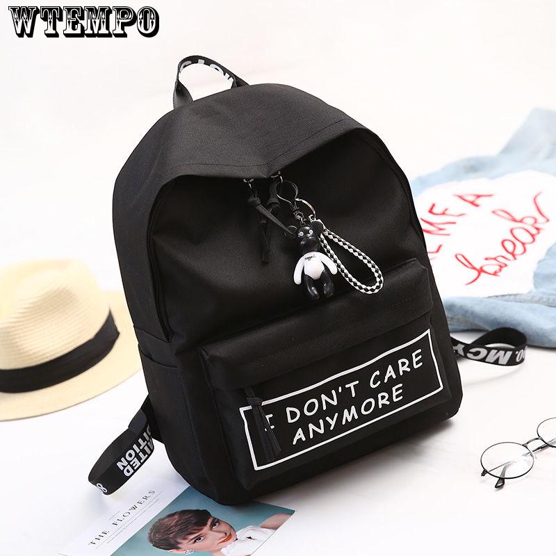 New Backpack Patchwork Backpack Women Canvas Backpack School Women Travel Bag