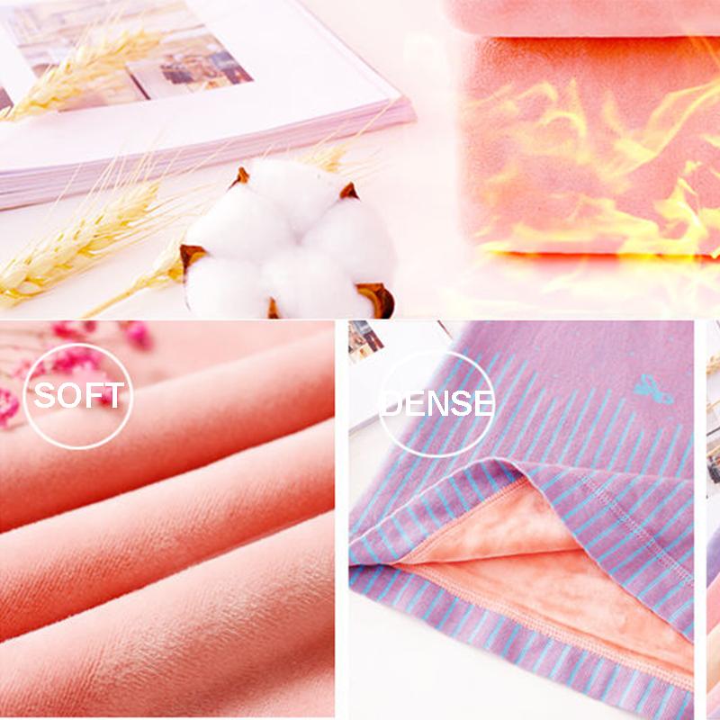 Thermal Underwear Women's Thickening Plus Velvet Suit Tight-fitting Autumn Clothes Long Trousers Base Body Cotton Sweater Winter