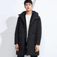 Winter Men's Mid-length White Duck Down Down Jacket Fashion Youth Warm Jacket Thickened Cold Clothing