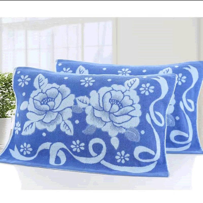Increase Thicker Soft Comfortable Couple Terry Absorbent Pillow Towel Four Seasons Adult Pure Cotton Cartoon Pillow Towel