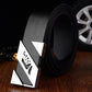 Belt male casual black youth belt male wild letter smooth buckle belt youth student belt female