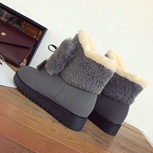 Snow Boots Women Autumn and Winter Cotton Shoes Ins Short Tube Plus Velvet Warm Ankle Boots