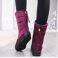 Snow Boots Women Winter In The Waterproof Non-slip Warm Cotton Shoes Thick Bottom Plus Velvet Thick Cotton Boots Large Size