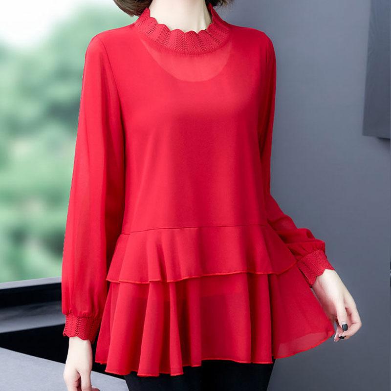 Spring Fall Sexy Women See Through Blouse Black Perspective Top Fashion Long Sleeve Transparent Sheer TShirt Pullover