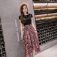 Long Chiffon Skirt Women Fashion 2020 Summer High Waist Floral Print Holiday Boho Beach Skirt Female