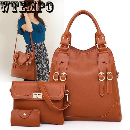 Women's bag summer wild shoulder bag Messenger bag large capacity trend leisure bag three-piece