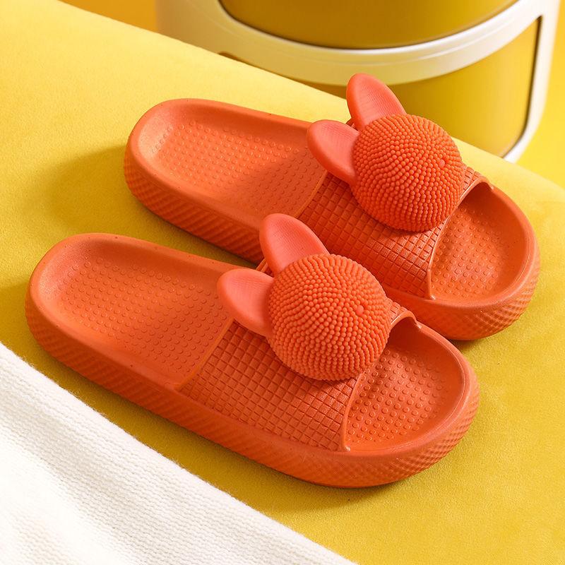Silent Soft-soled Slippers Homely Cute  Thick-soled Flat Shoes Fashionable and Casual Non-slip Regardless of Season