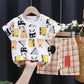 Children's Short-sleeved Suit Cotton Baby T-shirt Boys Summer Children's Clothing Girls Shorts Baby Clothes Summer Clothing