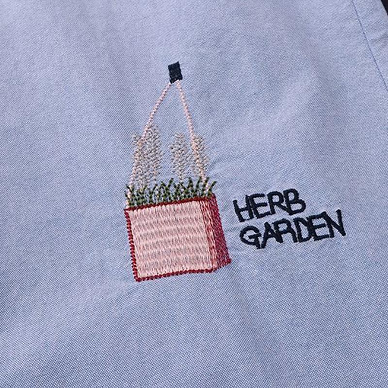 Autumn Cotton Shirt Women Loose Mid-length Tops Literary Women's Embroidered Shirts Anti-thin Women's Jackets