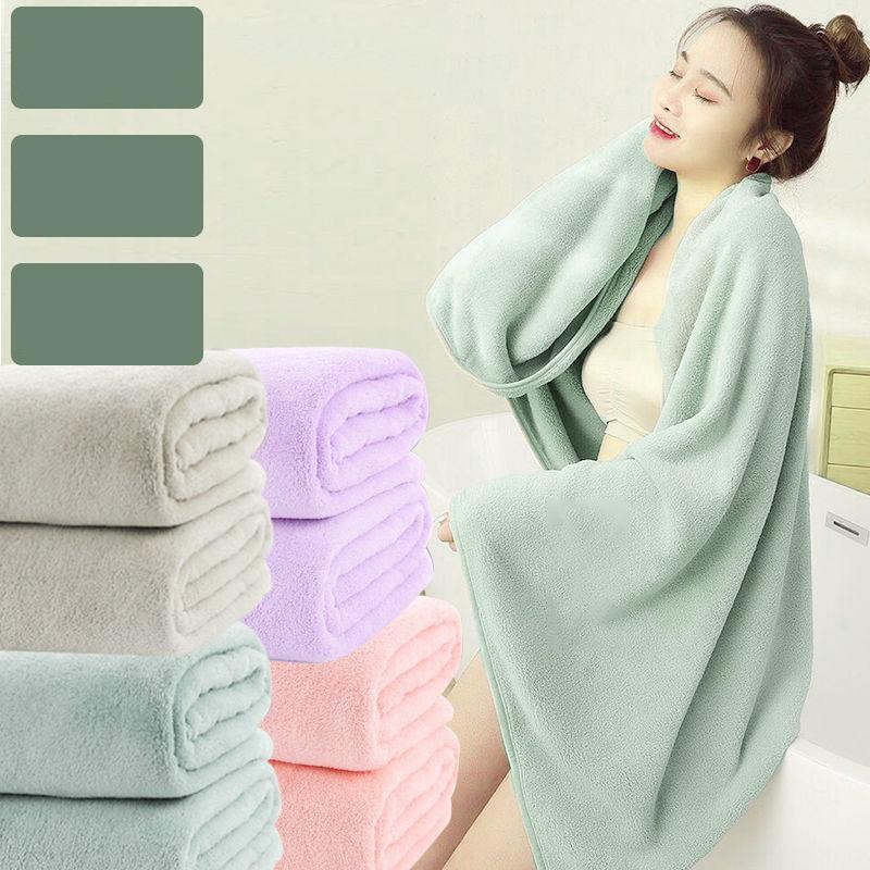 Increase Thick Coral Fleece, Skin-friendly Soft Bath Towel, Strong Water Absorption Can Be Used In All Seasons, No Shed, No Fading Portable Bath Towel