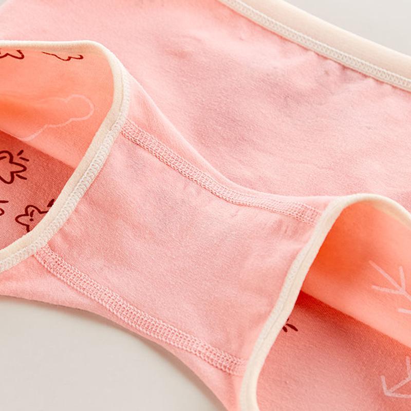 4 Pieces/Lot 2-12Y Children Underwear High Quality Cotton Girls Panties Cute Pattern Kids Boxer Briefs Child Soft Girl Pants