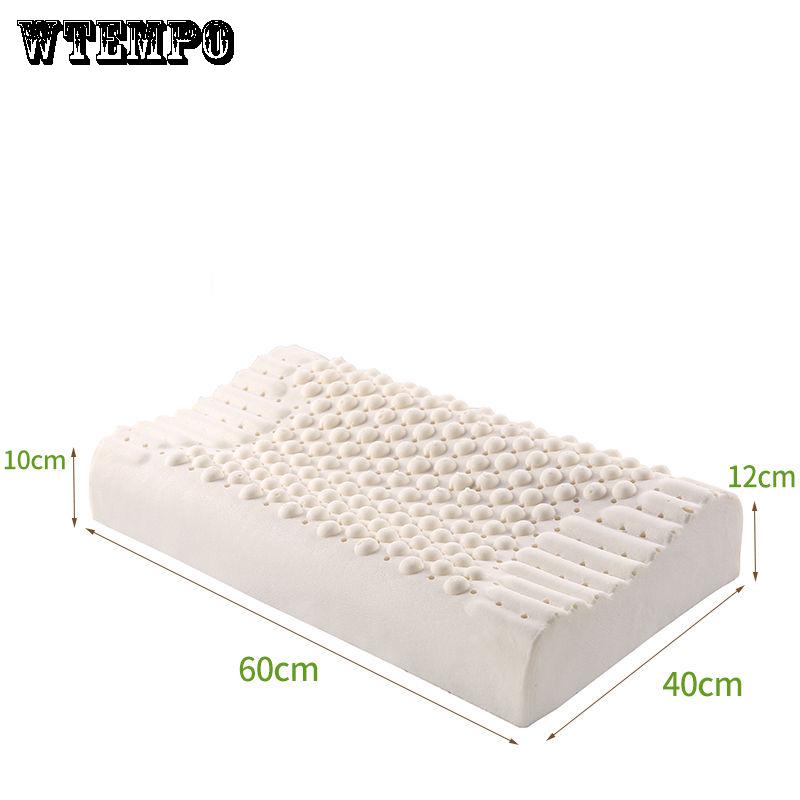 Adult massage pillow Thai natural latex pillow protection cervical rubber memory pillow