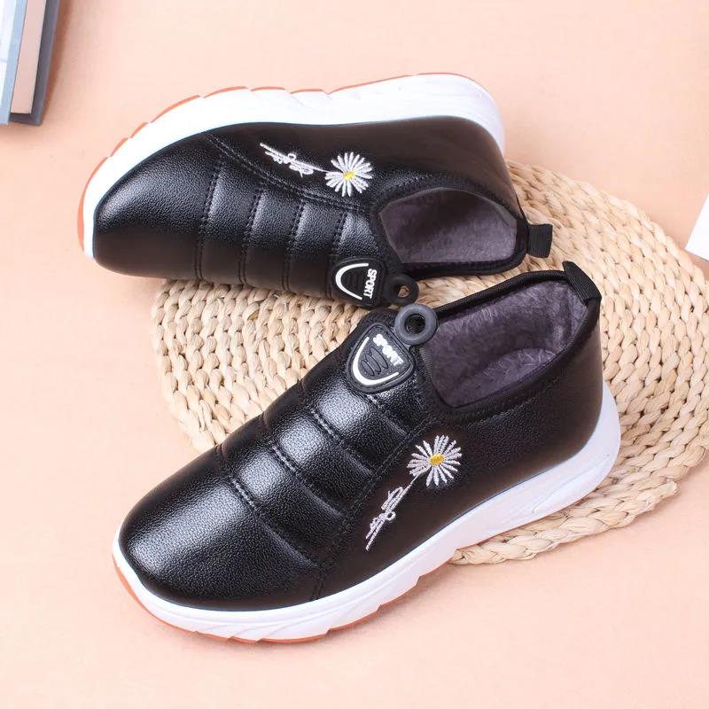 Autumn and Winter Cotton Shoes Women Fleece Warm Waterproof Non-slip Ladies Cotton Shoes