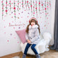 [sticker ]Romantic Flower Vine Wall Stickers Home Decor Living Room Bedroom Kitchen Kids Room Art D