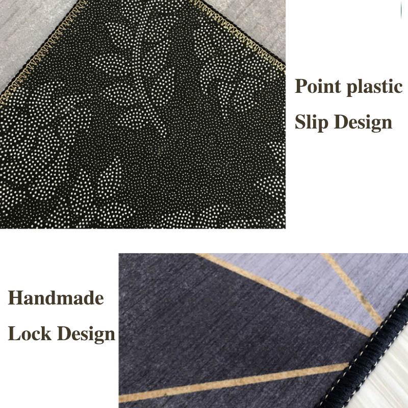 Entering Pad Easily Cleaning Entry Mat Geometric Pattern Pedal Door Hall Carpet Kitchen Floor Mats Pad 100 * 120/80 * 150cm Light Luxury